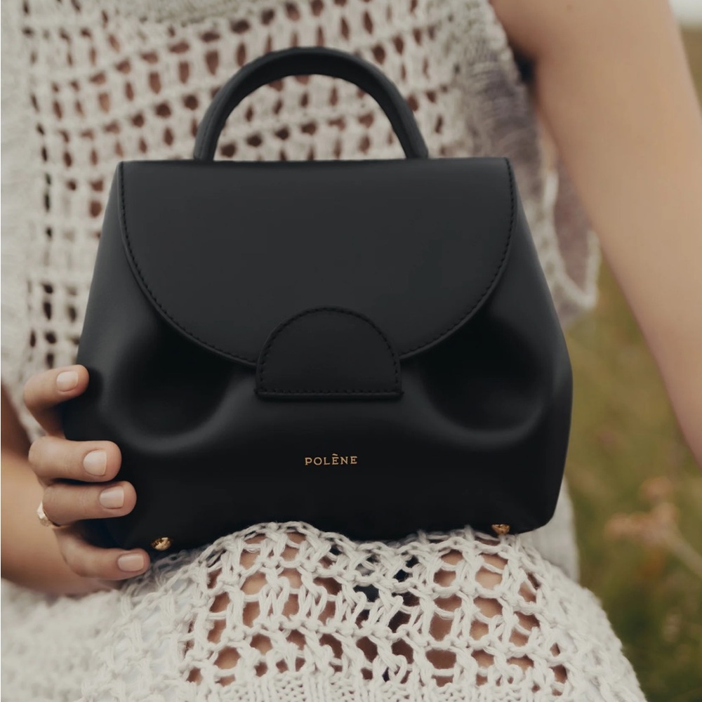 Polene numero un nano bag in smooth black